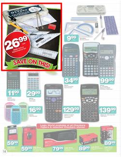 Checkers Nationwide : Back To School Specials ( 30 Dec - 26 Jan 2014 ), page 14