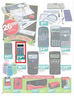 Checkers Nationwide : Back To School Specials ( 30 Dec - 26 Jan 2014 ), page 14