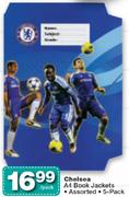 Chelsea A4 Book Jackets Assorted-5-Pack