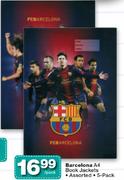 Barcelona A4 Book Jackets Assorted-5-Pack