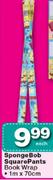 SpongeBob SquarePants Book Wrap-1mx70cm Each