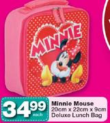 Minnie Mouse 20x22x9cm Deluxe Lunch Bag