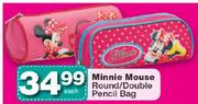 Minnie Mouse Round/Double Pencil Bag-Each