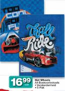 Hot Wheels A4 Boekoortrekseis Verskeidenheid 5-Pak-Per Pak
