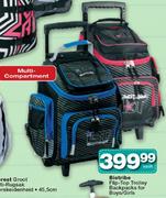 Biotribe Flip-Top Trolley Backpacks For Boys/Girls-Each