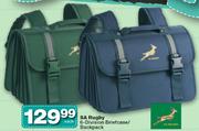 SA Rugby 6-Division Briefcase/Backpack-Each