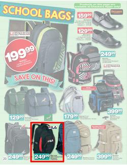 Checkers Nationwide : Back To School Specials ( 30 Dec - 26 Jan 2014 ), page 20