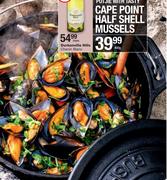 Cape Point Half Shell Mussels-400g
