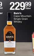 Bain’s Cape Mountain Single Grain Whisky-750ml