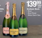 Graham Beck Brut/Brut Rose/Bliss Demi Sec-750ml Each