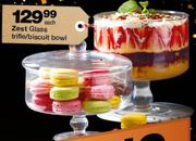 Zest Glass Trifle/Biscuit Bowl-Each
