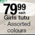 Girls Tutu Assorted Colours-Each