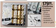 32cm Crackertoa Christmas Crackers Confetti Explosion (Available In Gold Or Silver)-6 Piece Per Pack