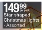 Star Shaped Christmas Lights-Per Pack