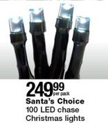 1Santa's Choice 100 LED Chase Christmas Lights-Per Pack