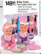Baby Cutie Twin Baby Dolls Set 30cm-Per Set