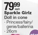 Sparkle Girlz Doll In Cone-Each