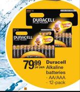 Duracell Alkaline Batteries AA/AAA-12 Per Pack