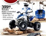 Yamaha Radio Controlled 700R Raptor Scale Size 1:6 With Working Suspension-Each