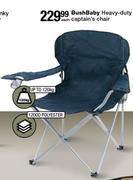 Bushbaby Heavy Duty Captain's Chair1200D Polyester (Up To 120kg)-Each