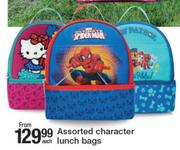 Assorted Character Lunch Bags-Each
