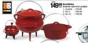 Bushbaby No.12 Enamel Cast Iron Potjies-Each