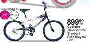 Cyclone 20" Thunderbolt/ Stardust BMX Bicycle-Each