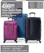 Yves Saint Clair Ultra Lightweight Trolley Cases 70cm-Each