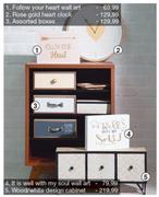 Wood/White Design Cabinet
