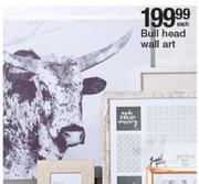 Bull Head Wall Art-Each