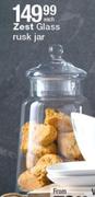 Zest Glass Rusk Jar-Each