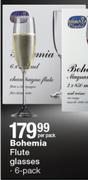 Bohemia Flute Glasses 6's Pack-Per Pack