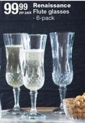 Renaissance Flute Glasses 6's Pack-Per Pack