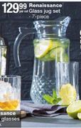 Renaissance 7 Piece Glass Jug Set-Per Set