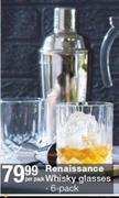 Renaissance Whisky Glasses 6's Pack-Per Pack