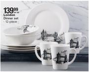 London 12 Piece Dinner Set-Per Set