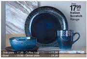 Italian Scratch Dinner Plate-Each