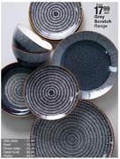 Grey Scratch Side Plate-Each