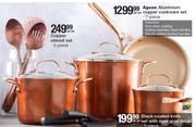 Agean 7 Piece Aluminium Copper Cookware Set-Per Set