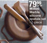 Millini 2 Piece Marble Silicone Spatula Set-Per Set