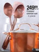 3 Piece Copper Utensil Set-Per Set