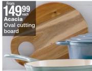 Acacia Oval Cutting Board-Each