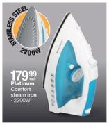 Platinum 2200W Comfort Stainless Steel Steam Iron-Each