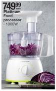 Platinum 1000W Food Processor-Each