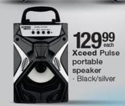 Xceed Pulse Portable Speaker Black/ Silver-Each
