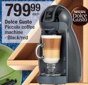 Dolce Gusto Piccolo Coffee Machine (Black/Red)-Each