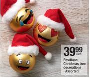 Emoticon Christmas Tree Decorations-Each