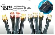 200 Solar White/Multi Coloured LED Lights-Per Pack