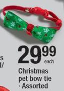 Christmas Pet Bow Tie-Each