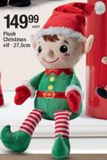 Plush Christmas Elf 27.5cm-Each